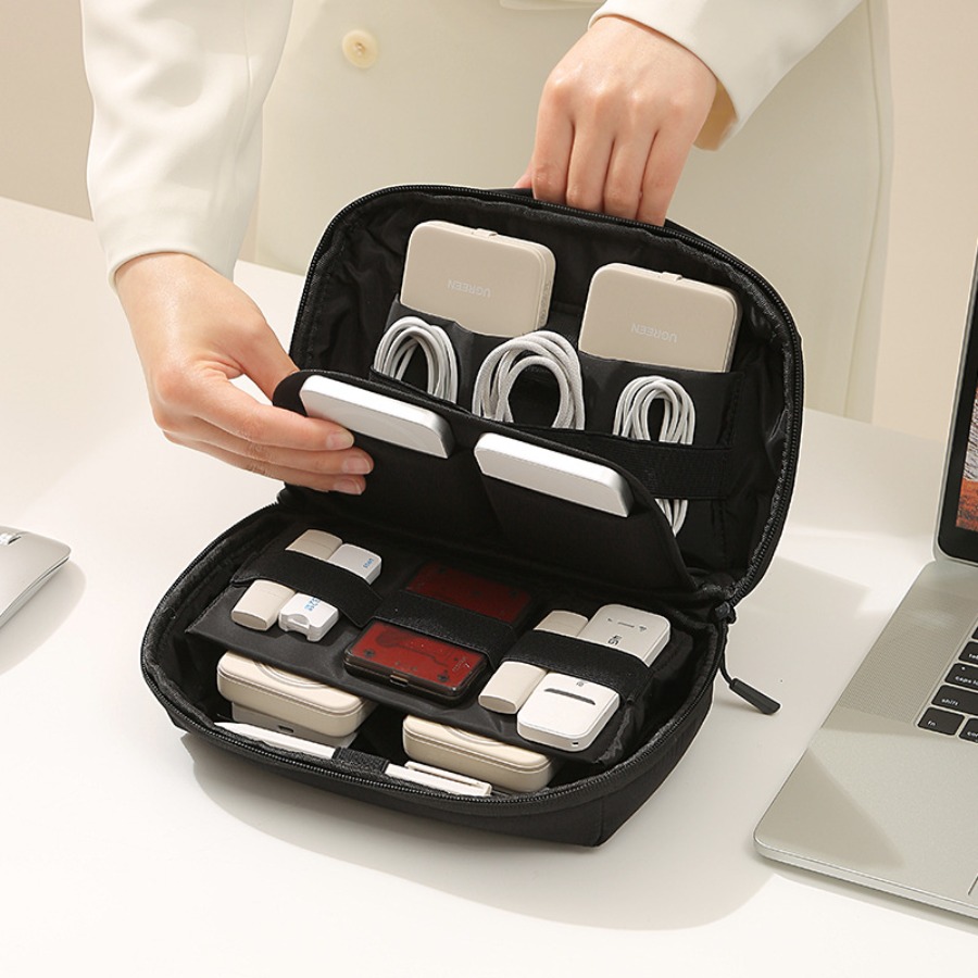 Office Tech Bag - Przenośny organizer podróżny na kable, ładowarki,