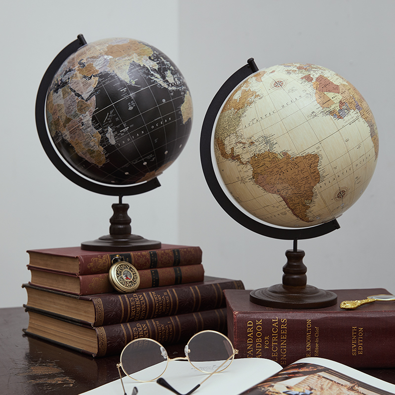 Office Technology - Świat Globo Mapa vintage europejski glob